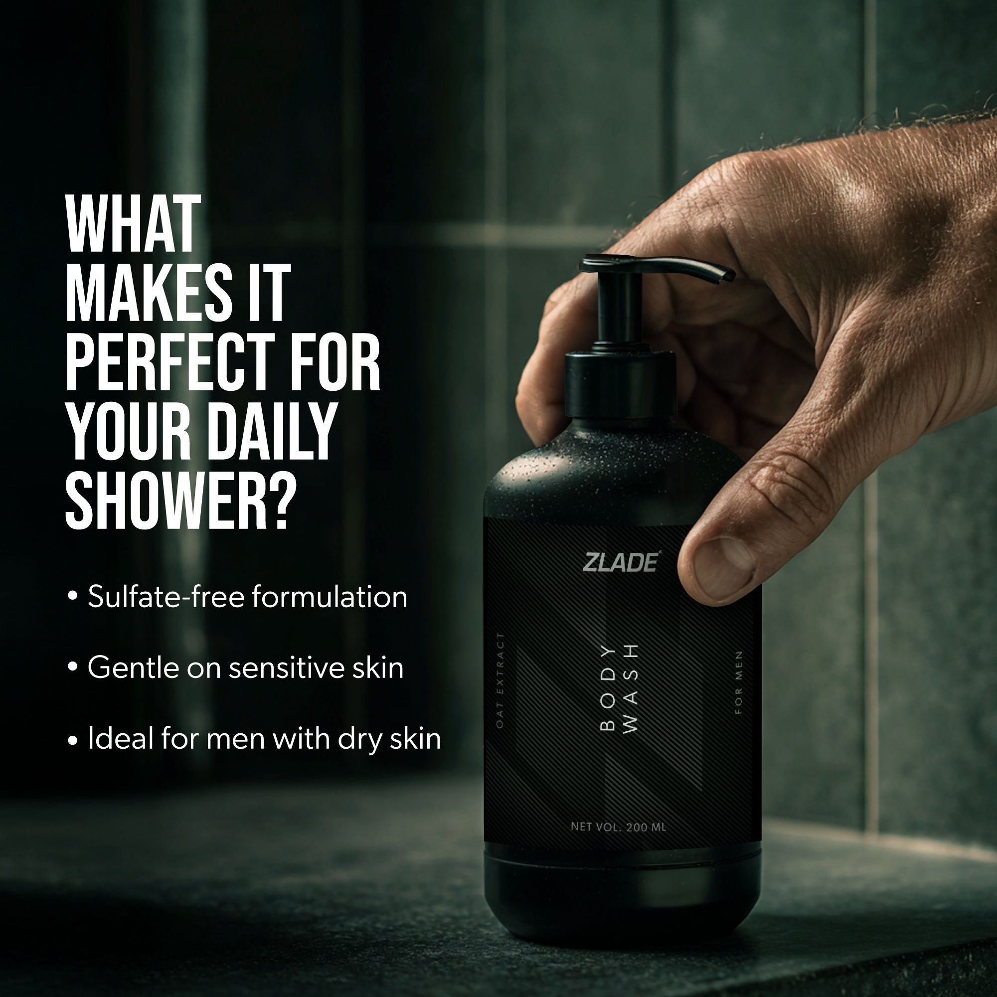 ZLADE Niacinamide & Oat Extract Body Wash