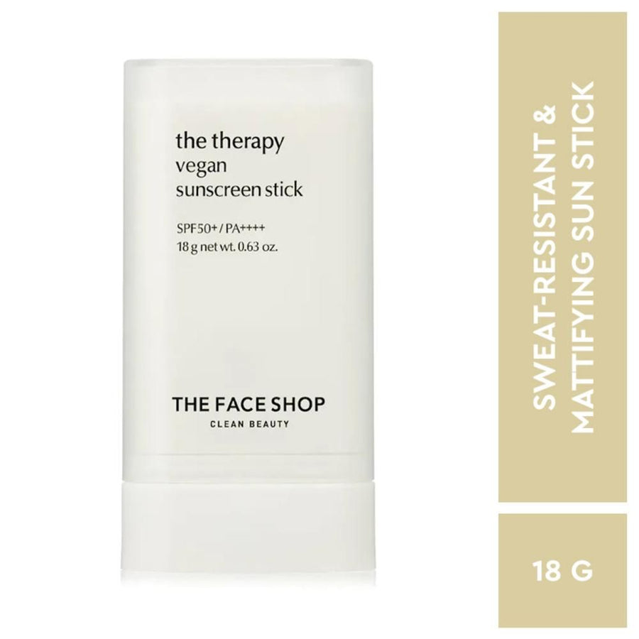 The Face Shop Vegan Sunscreen Stick SPF 50+ PA++++ : Korean Sun Care with Waterproof Formula