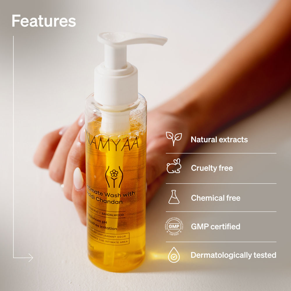 Namyaa Intimate Hygiene Wash With Haldi & Chandan