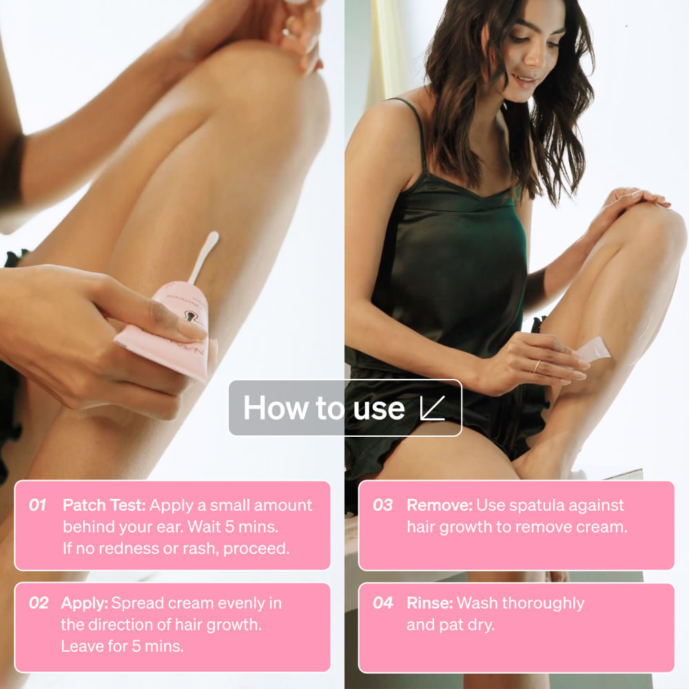 Namyaa Hair Removal Cream for Intimate Skin with After Wax Vitamin C Serum