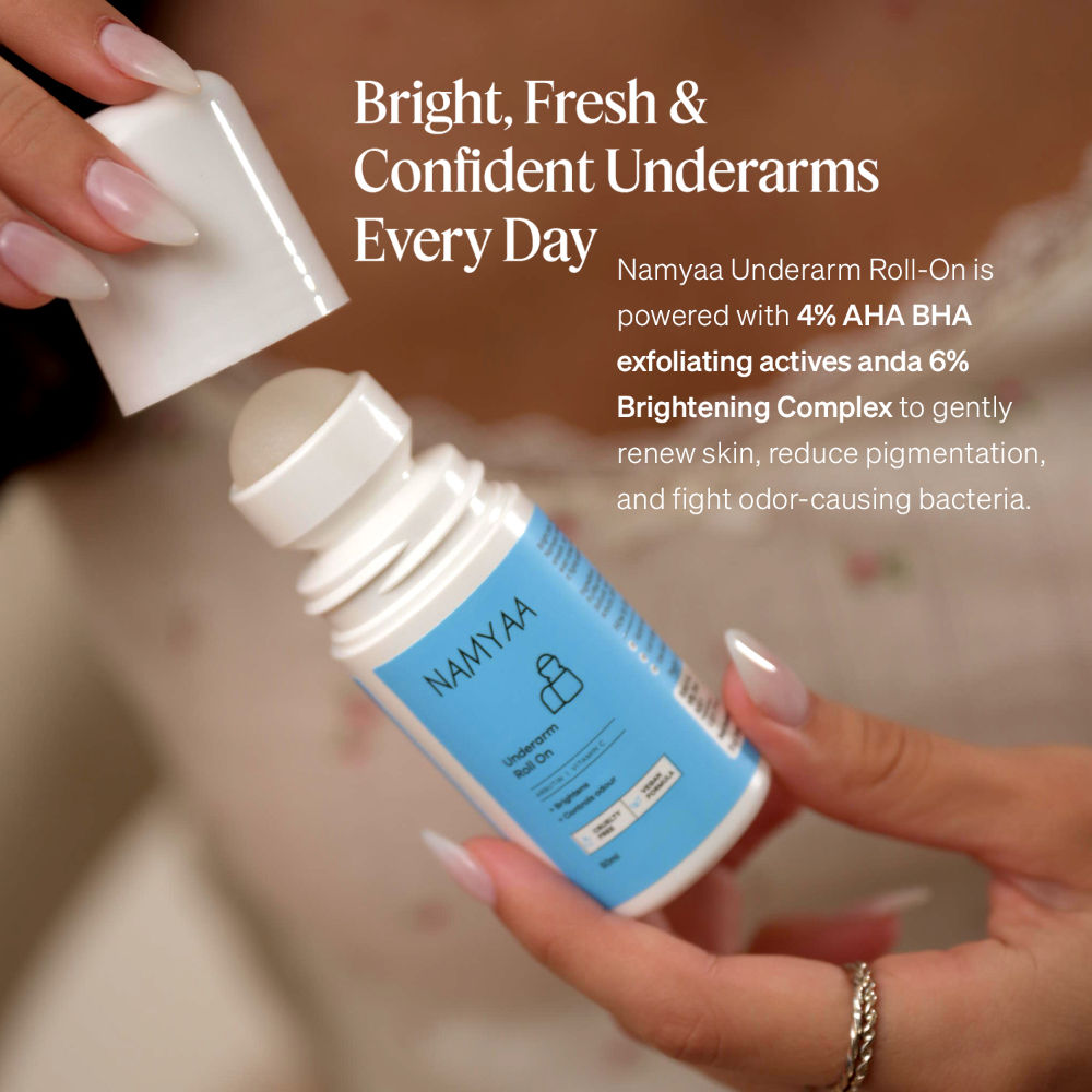 Namyaa Underarm Roll On With 4% AHA BHA & 6% Brightening Complex