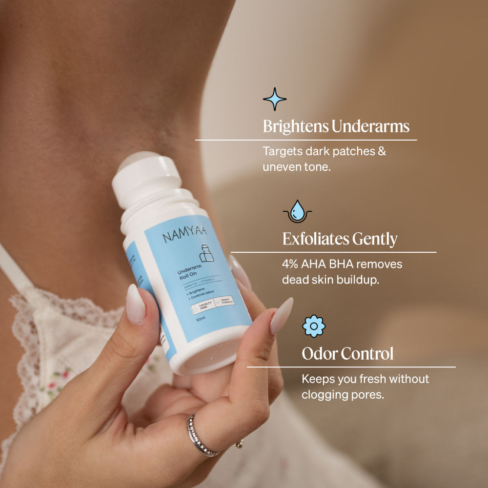 Namyaa Underarm Roll On With 4% AHA BHA & 6% Brightening Complex