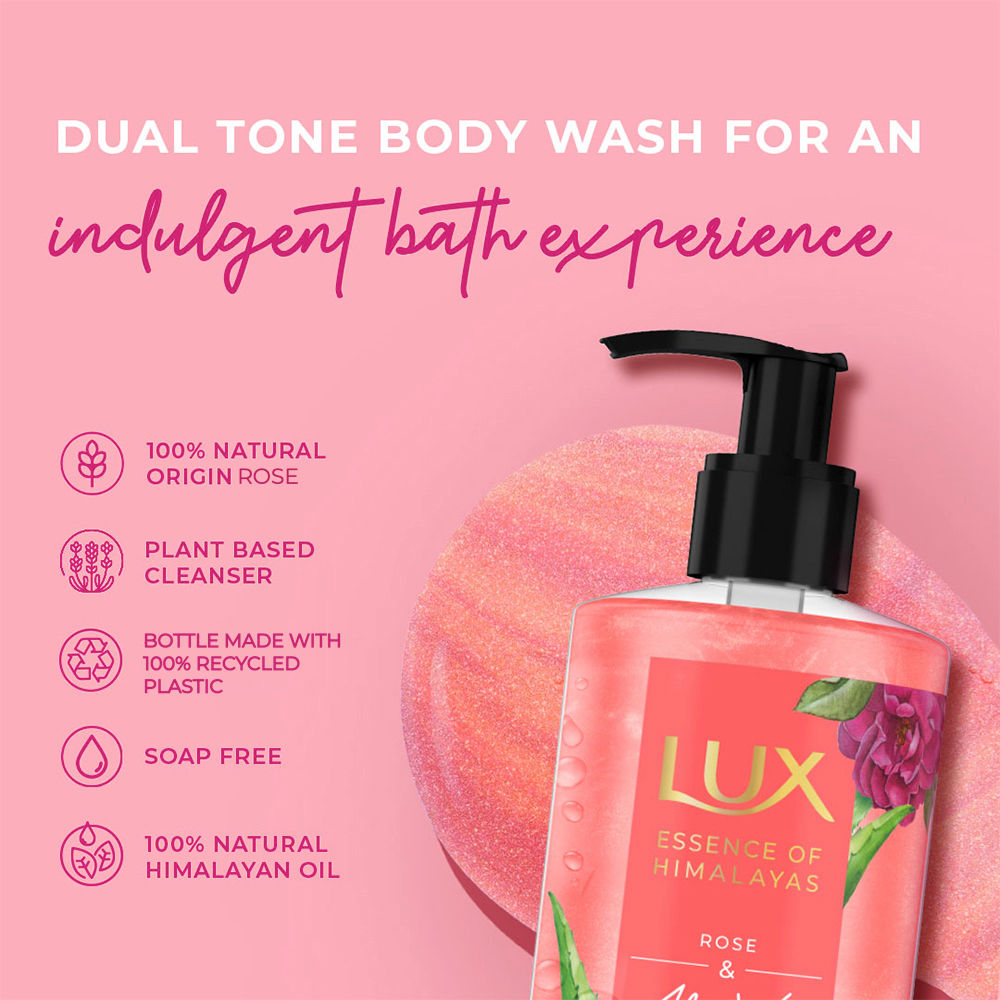 Lux Essence Of Himalayas Rose & Aloe Vera Brightening Body Wash