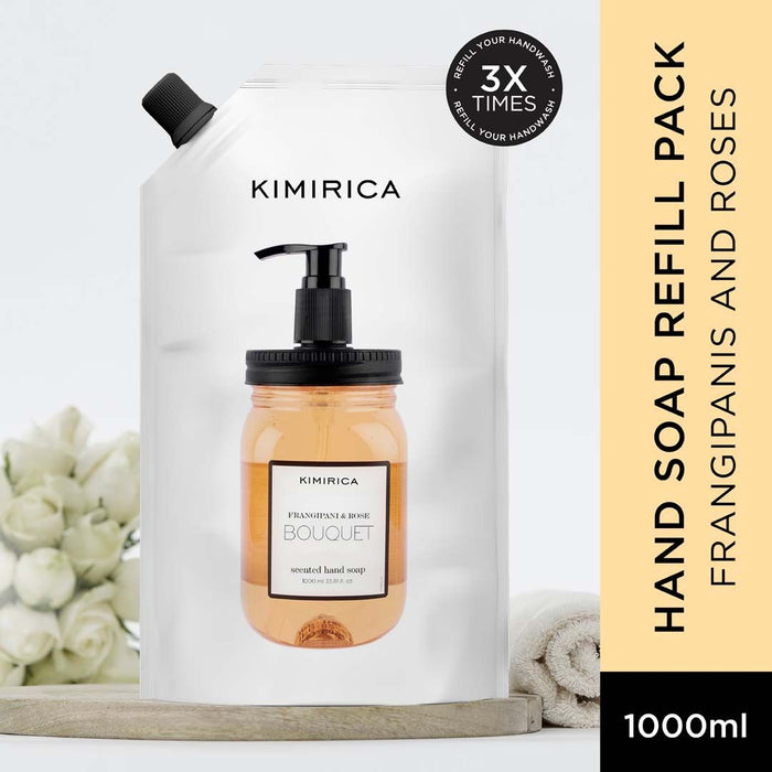 Kimirica Bouquet Frangipani & Rose Hand Wash Refill Pack