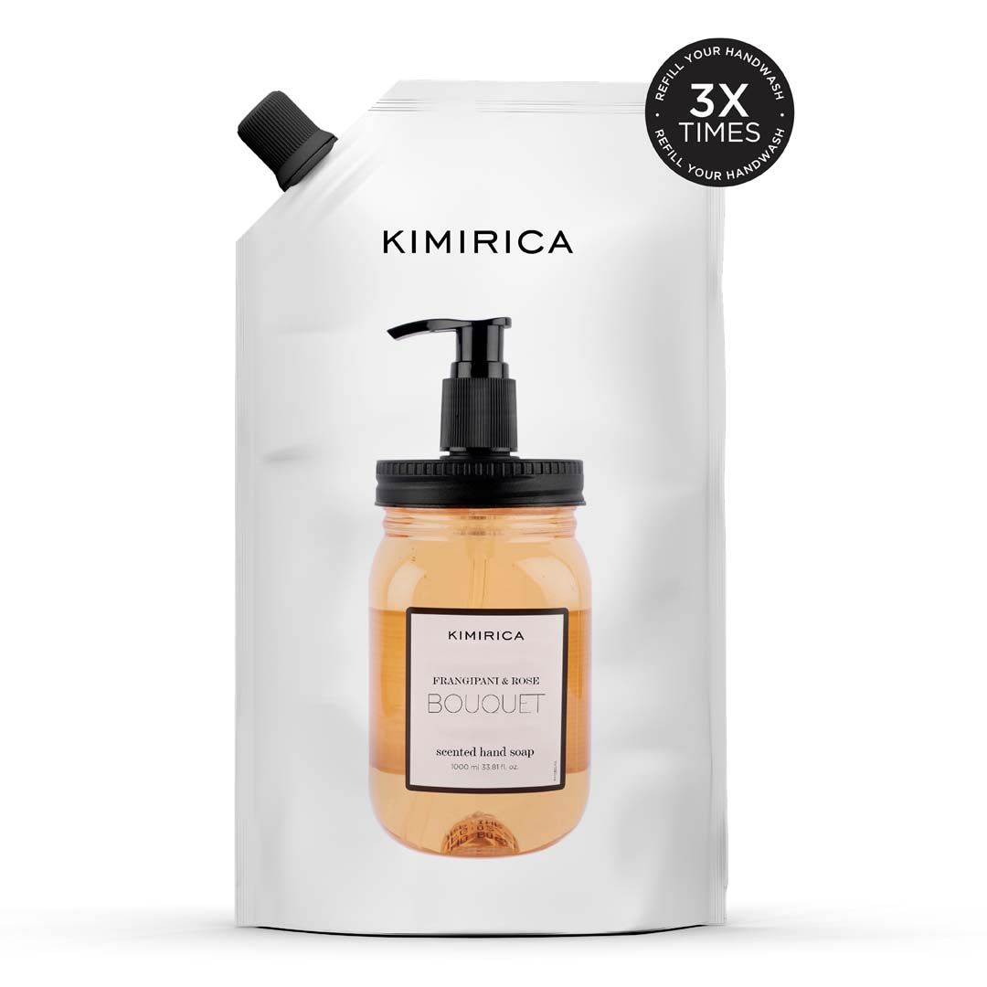 Kimirica Bouquet Frangipani & Rose Hand Wash Refill Pack
