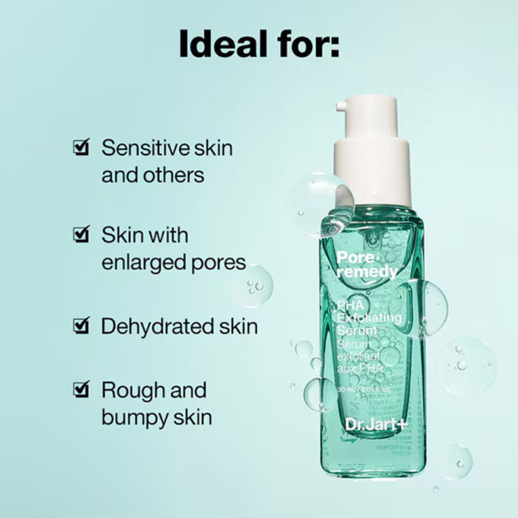 Dr.Jart+ Pore Remedy Pha Exfoliating Serum – Gentle Smoothing Serum For Blackheads & Oil Control