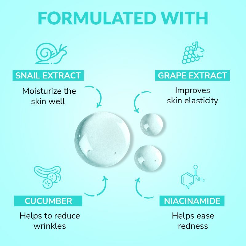 Mirabelle Snail Facial Sheet Mask For Intense Hydration & Remove Dark Spots