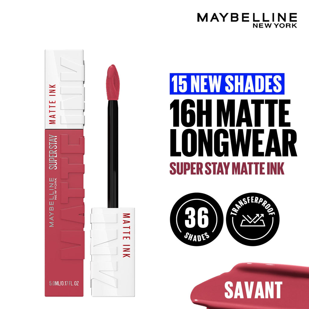 Maybelline New York Super Stay Matte Ink Liquid Lipstick, Lasts Up to 16 Hours - 15 Lover