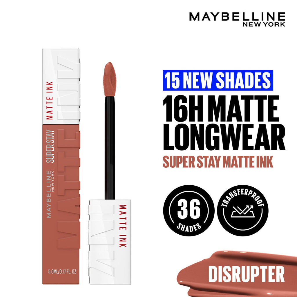 Maybelline New York Super Stay Matte Ink Liquid Lipstick, Lasts Up to 16 Hours - 15 Lover