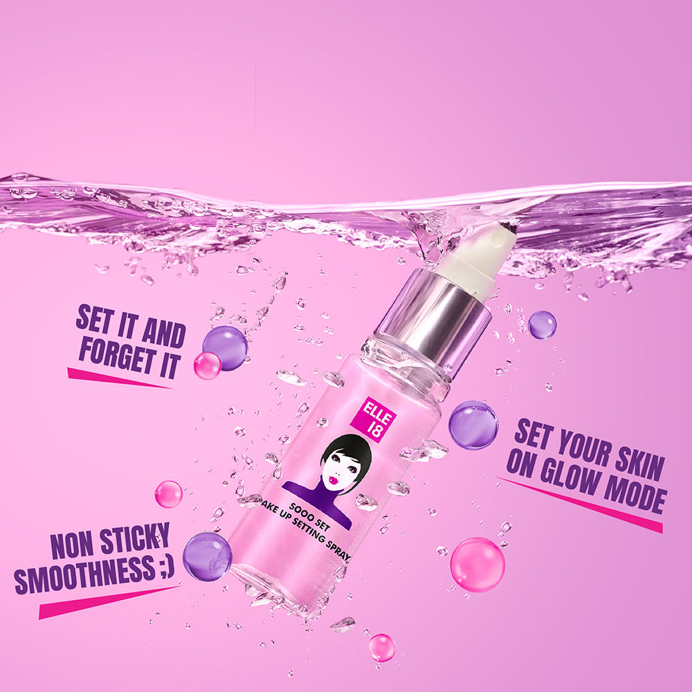 Elle 18 Hydrating Sooo Set Setting Spray With Niacinamide For Moisturised Skin