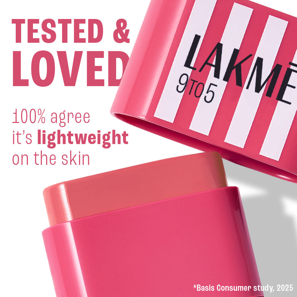 Lakme 9to5 Hya Beach Edit Blush, SPF 30, Creamy Texture, Dewy Finish