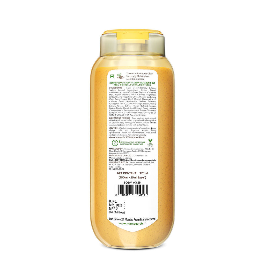 Mamaearth Ubtan Moisturizing Body Wash With Turmeric & Saffron