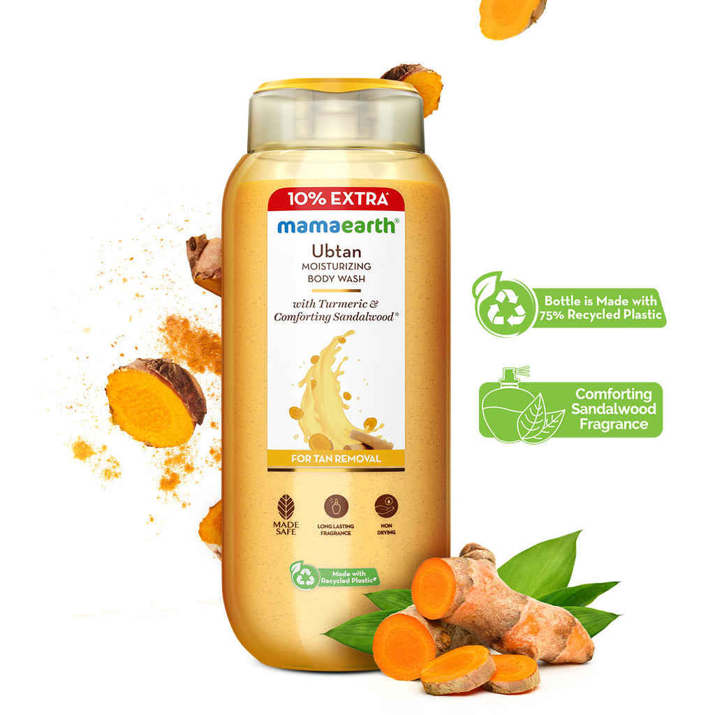Mamaearth Ubtan Moisturizing Body Wash With Turmeric & Saffron