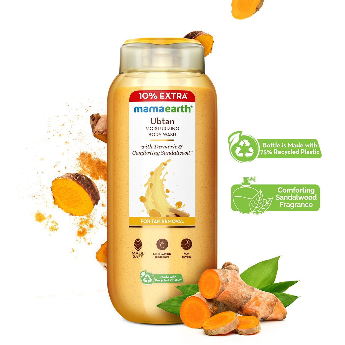 Mamaearth Ubtan Moisturizing Body Wash With Turmeric & Saffron