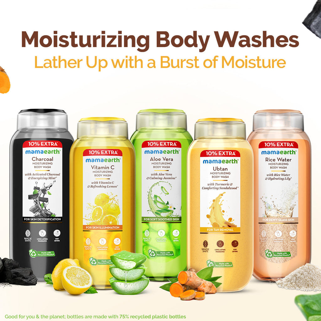 Mamaearth Ubtan Moisturizing Body Wash With Turmeric & Saffron