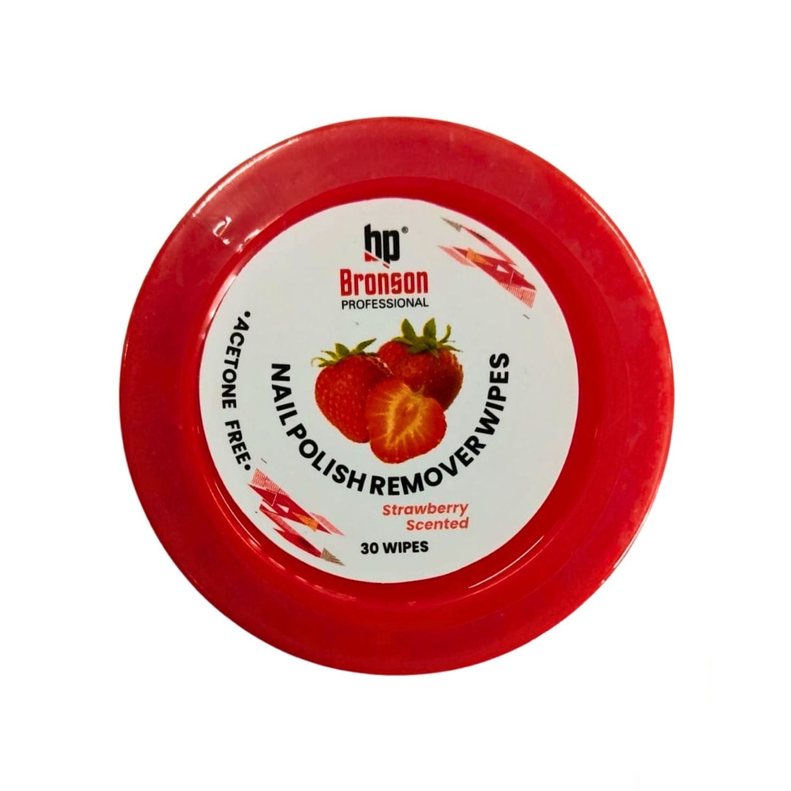 Bronson Professional Nail Polish Remover Wipes - Stawberry