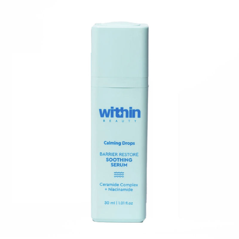 Within Beauty Ceramide & Niacinamide Serum, Calming Drops Barrier Restore Soothing Serum
