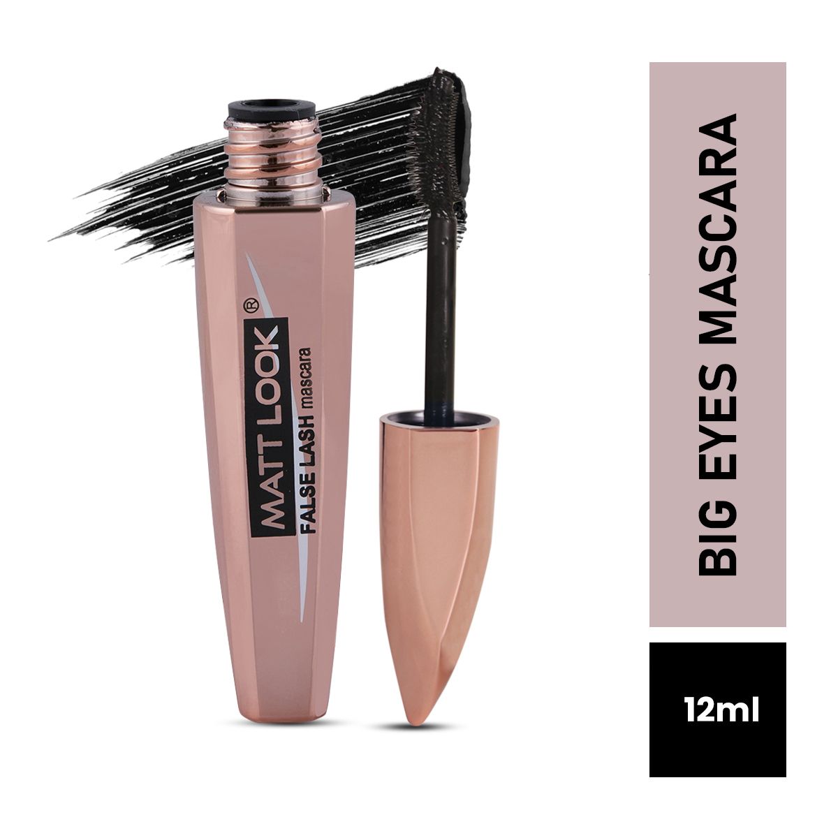 Matt look Eye Makeup Curl & Volume Waterproof False Lash Mascara - Black