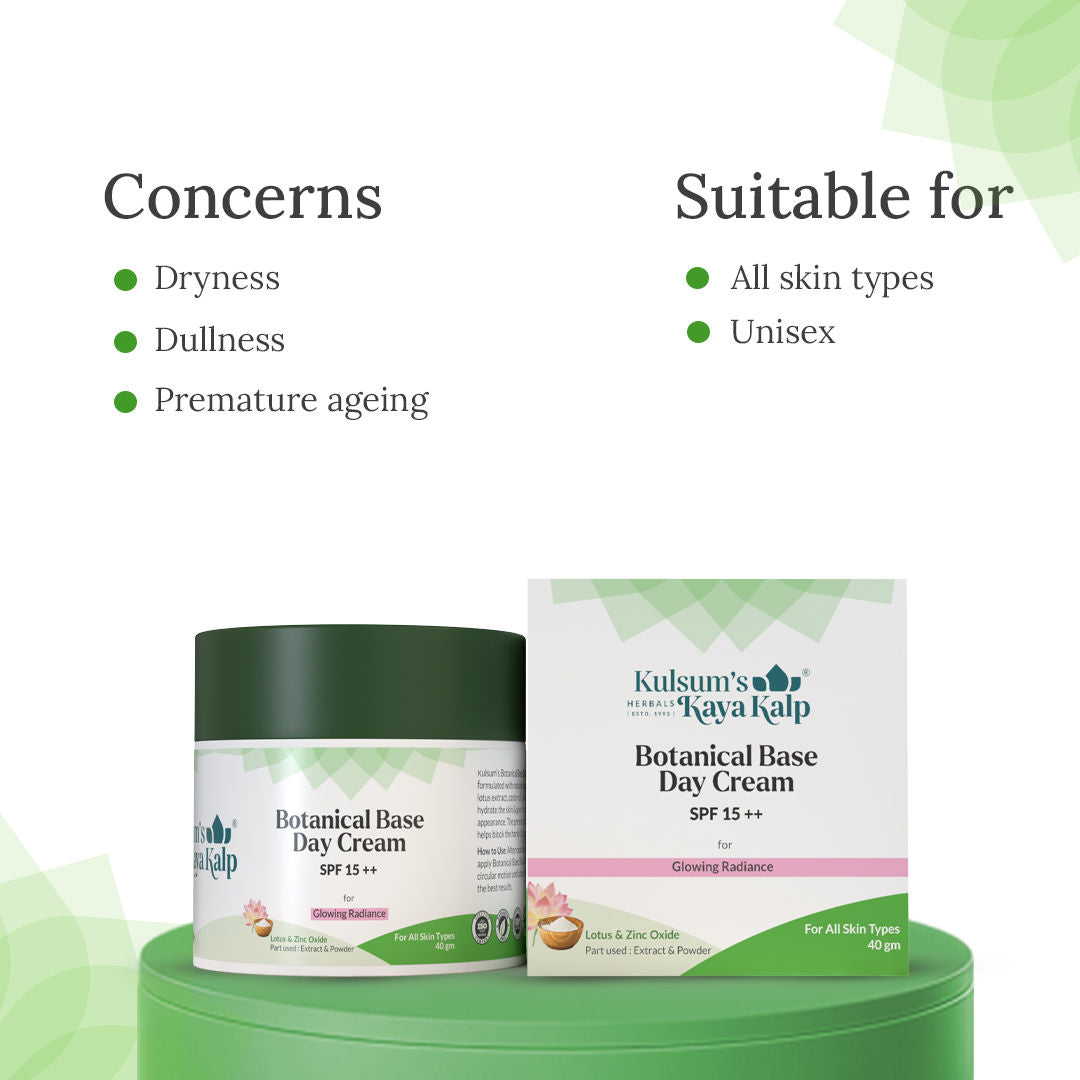 Kulsum's Kaya Kalp Botanical Base Day Cream SPF15++