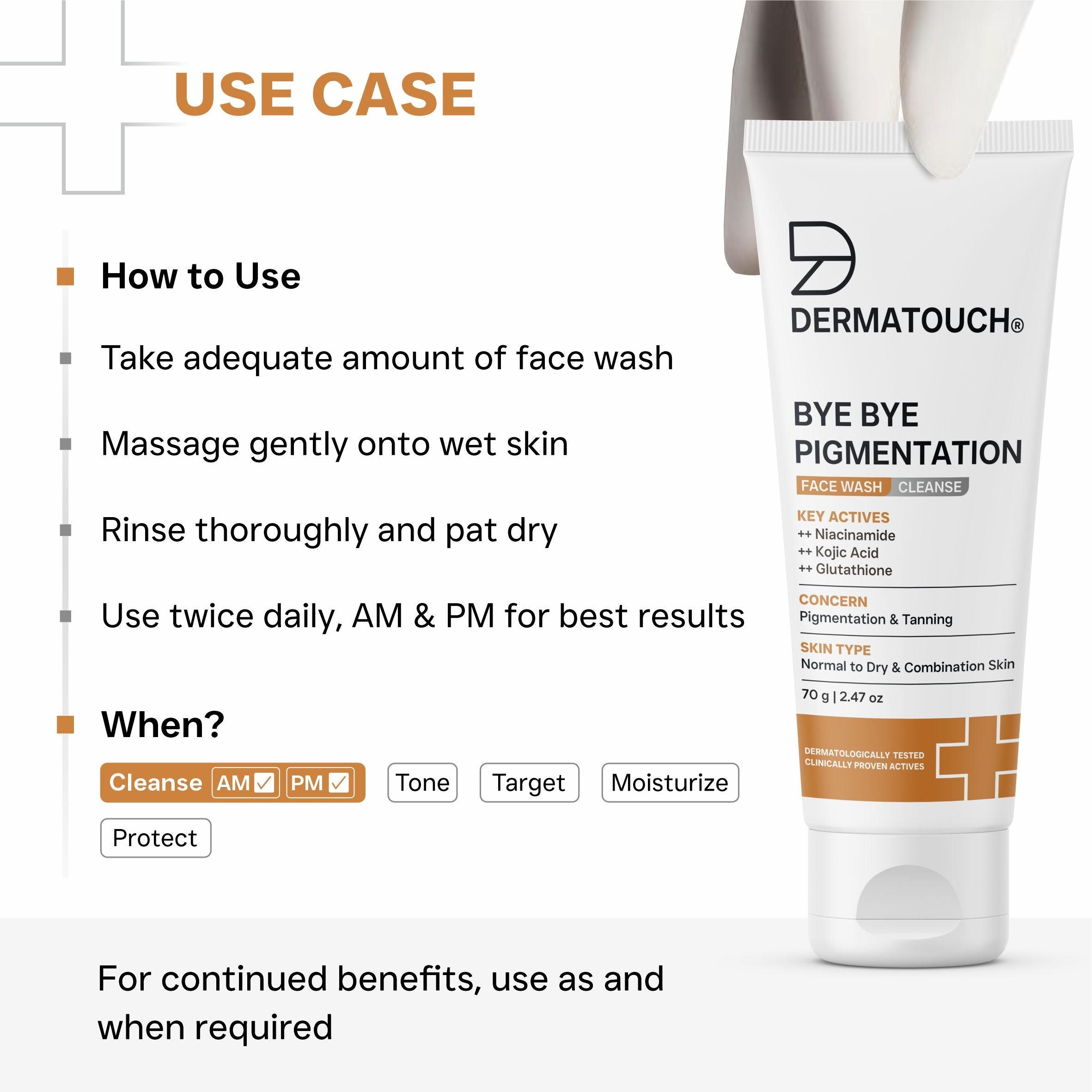 Dermatouch Bye Bye Pigmentation Face Wash