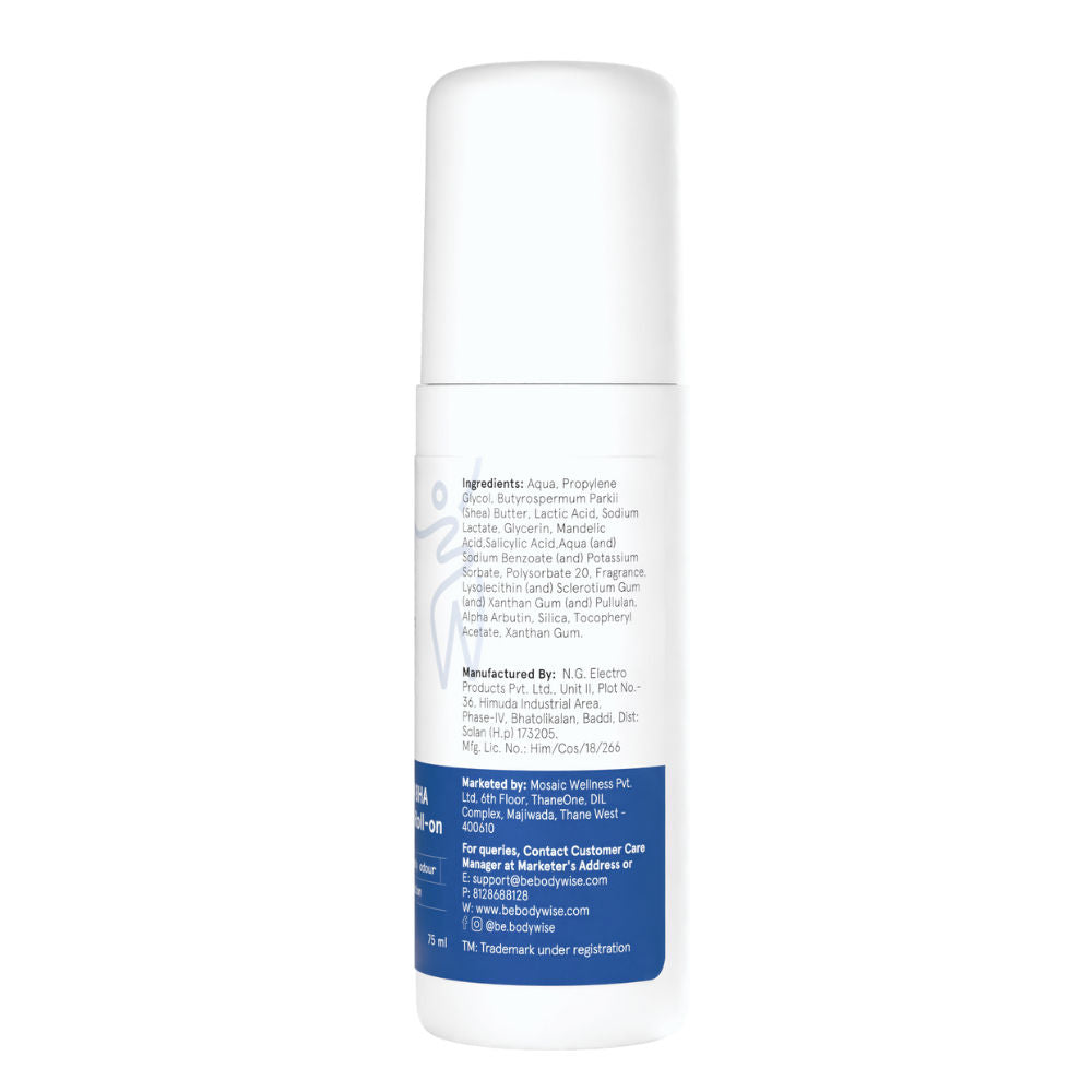 Be Bodywise 4% AHA BHA Underarm Roll On