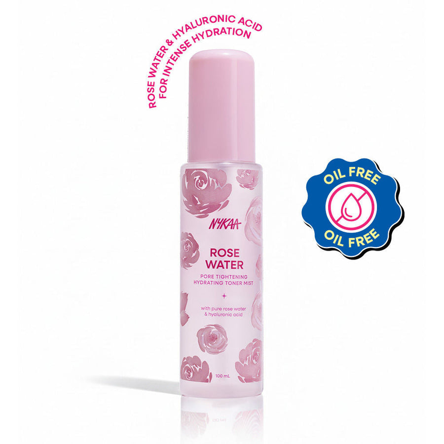 Nykaa Skin Rose Water Toner Mist with Hyaluronic Acid for Intense Hydration & Skin Barrier Repair