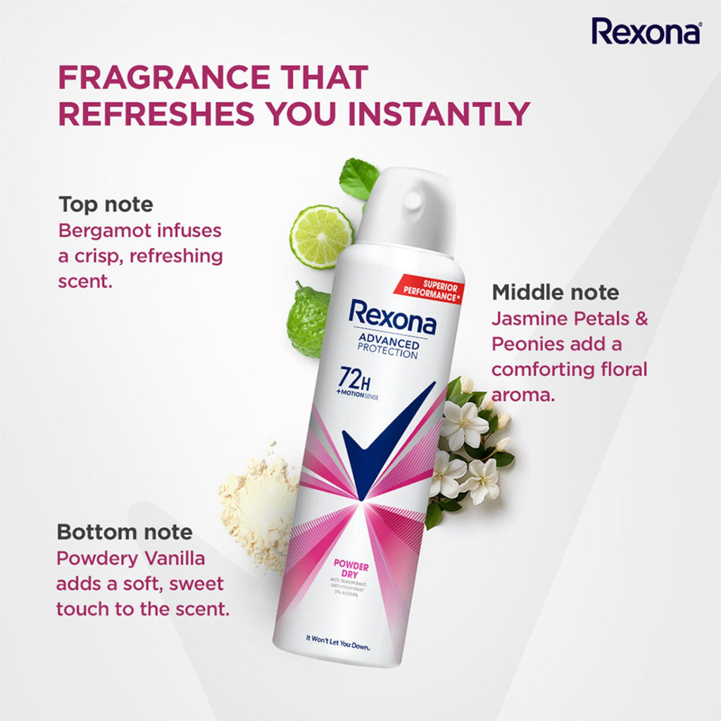 Rexona Powder Dry Advanced Protection Anti-Perspirant Deodorant For Women