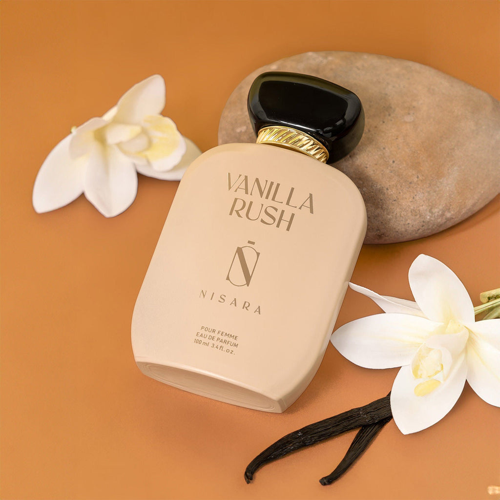 NISARA Vanilla Rush - Perfume For Women,Eau De Parfum,Long Lasting Vanilla Amber & Caramel Fragrance