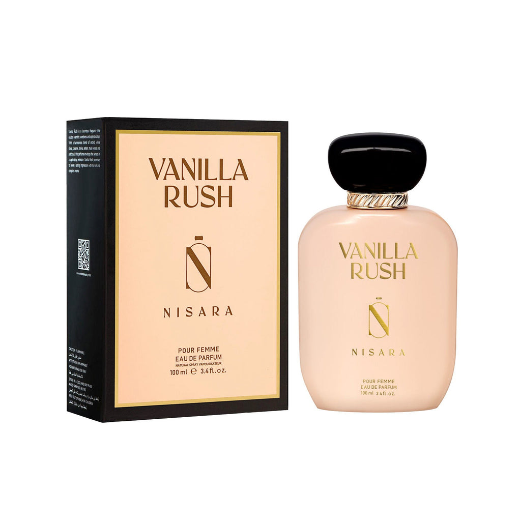 NISARA Vanilla Rush - Perfume For Women,Eau De Parfum,Long Lasting Vanilla Amber & Caramel Fragrance