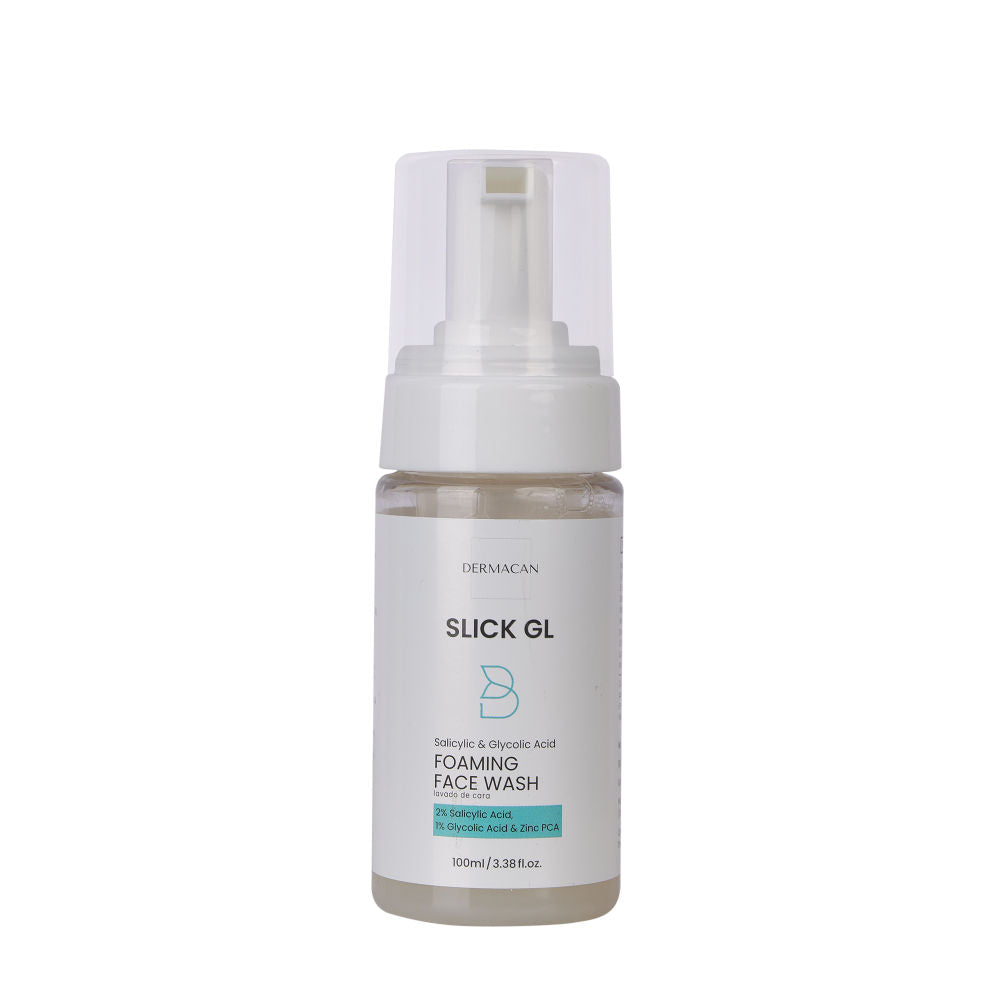 DERMACAN Slick-Gl Anti Acne Foaming Face Wash