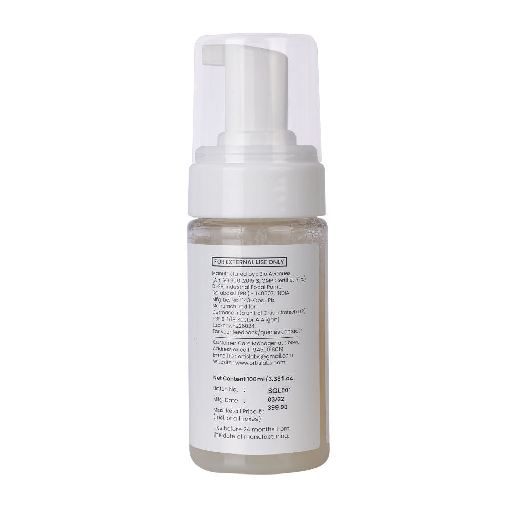 DERMACAN Slick-Gl Anti Acne Foaming Face Wash