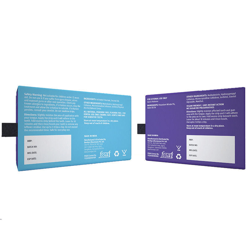 Bonayu Teeth Whitening Strips + Sensitivity Strips