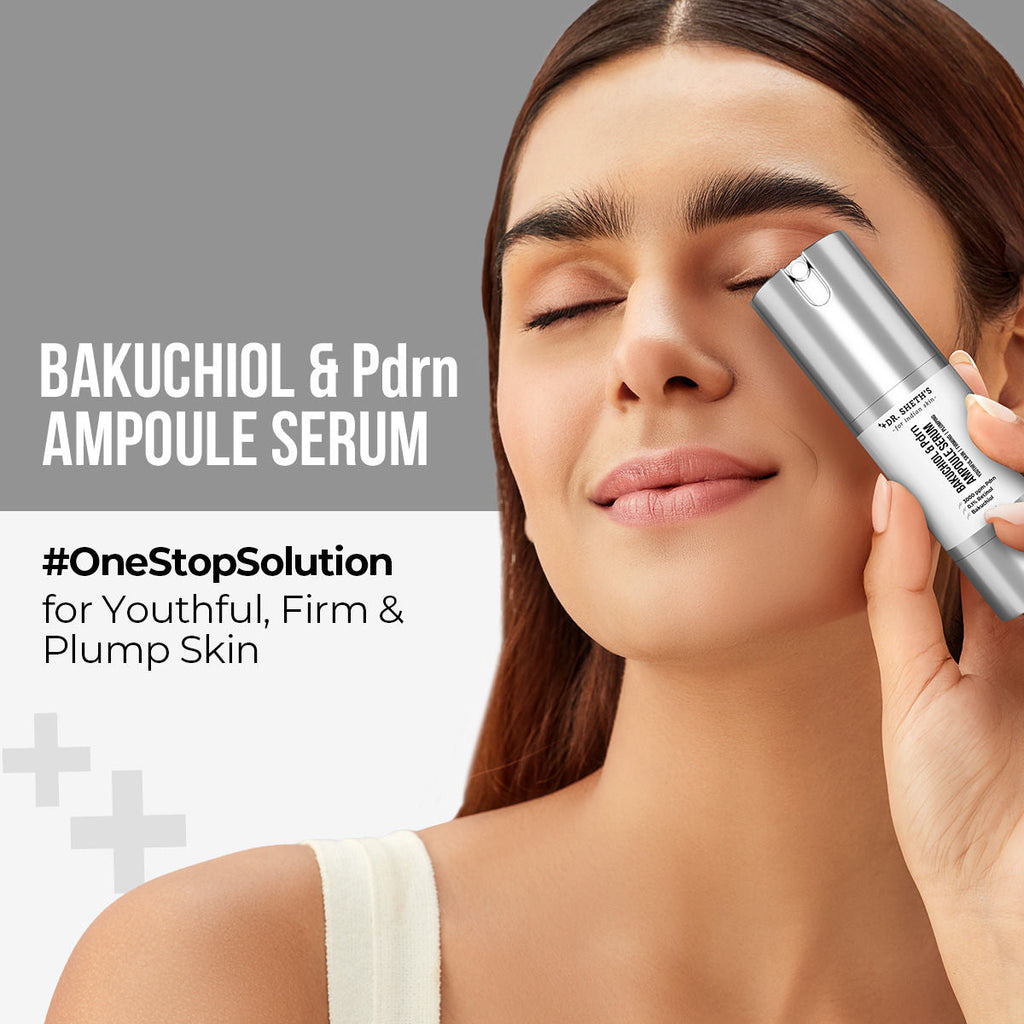 Dr. Sheth's Bakuchiol & PDRN Ampoule Serum Anti-Aging, Reduces Wrinkles, Fine Lines & Repairs Skin