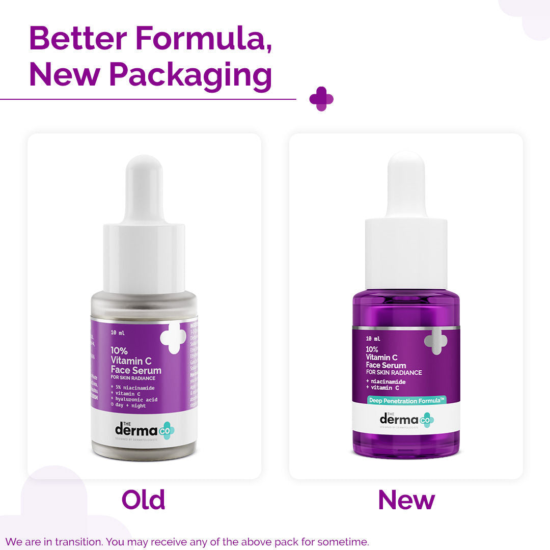 The Derma Co 10% Vitamin C Face Serum Reduces Pigmentation & Glowing Skin For All Skin Types