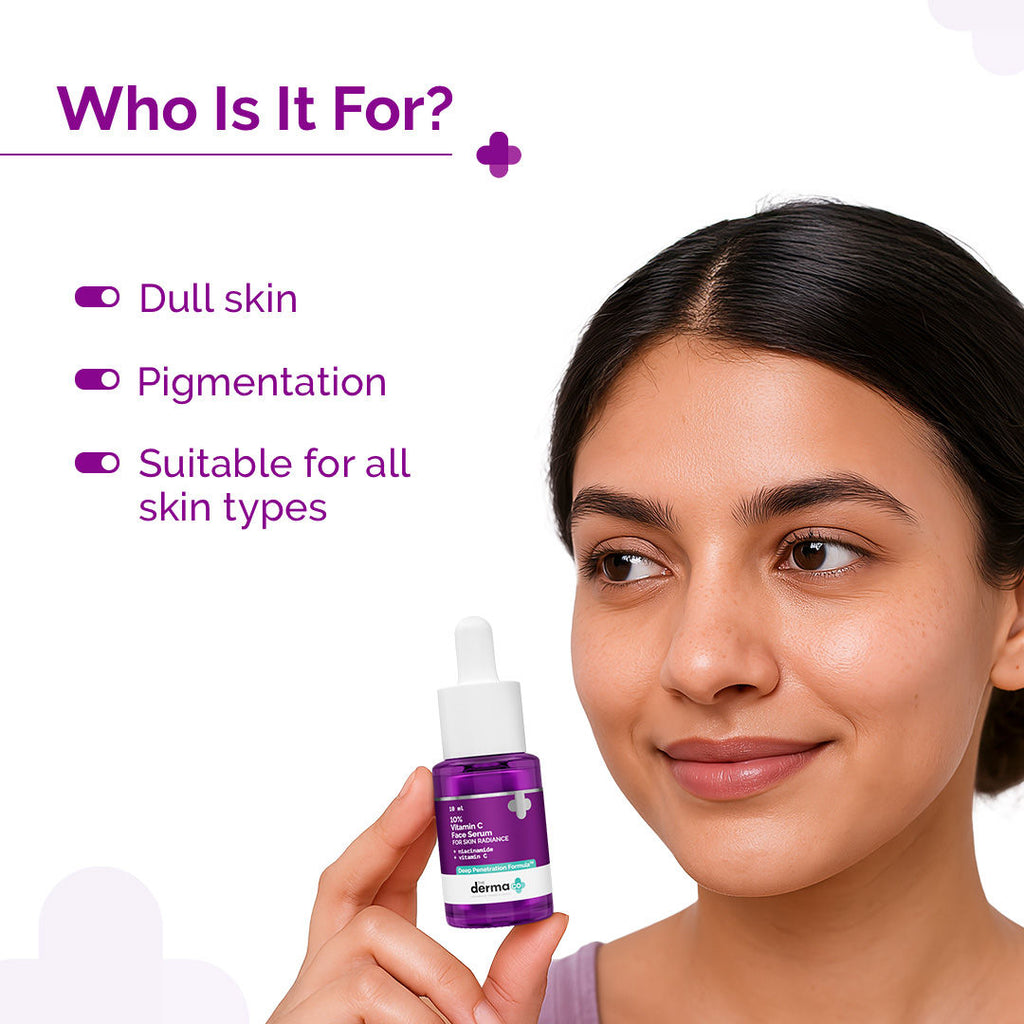 The Derma Co 10% Vitamin C Face Serum Reduces Pigmentation & Glowing Skin For All Skin Types
