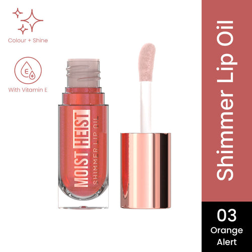 Swiss Beauty Moist Heist Shimmer Lip Oil Luminous Shine , Hydrating & Lightweight