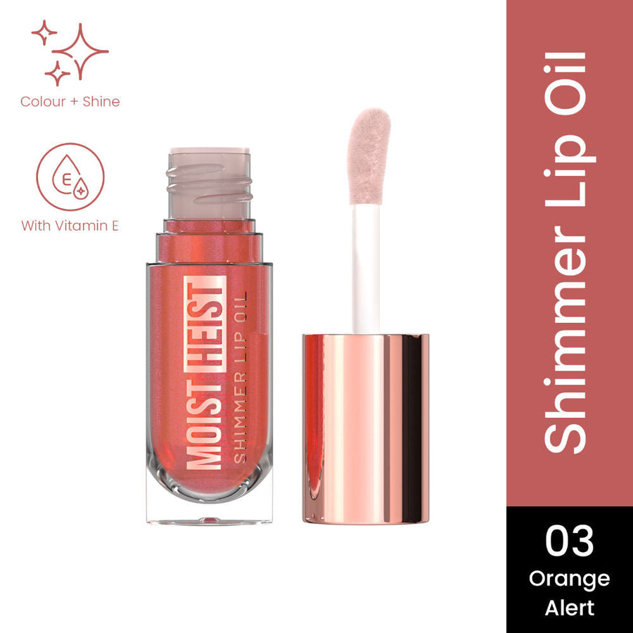Swiss Beauty Moist Heist Shimmer Lip Oil Luminous Shine , Hydrating & Lightweight