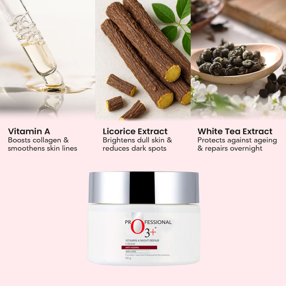 O3+ Vitamin-A Night Repair Anti-Ageing Cream