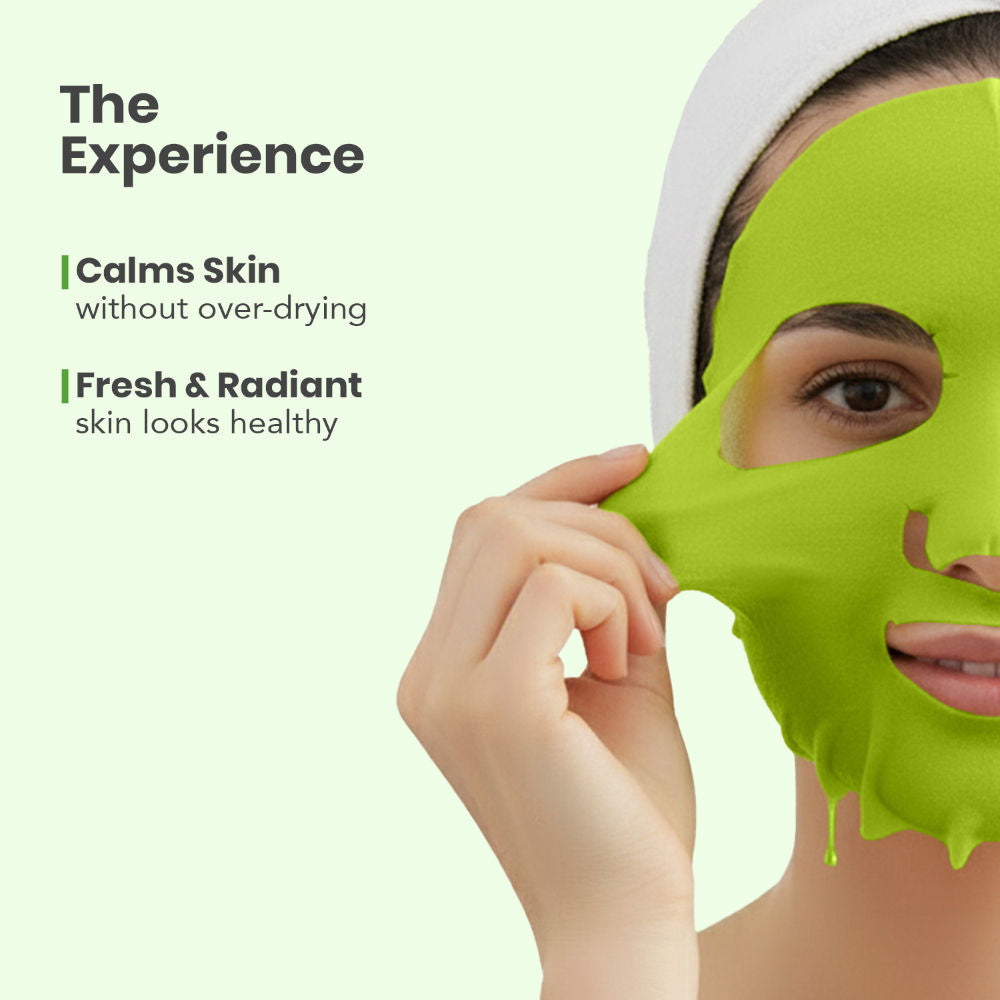 O3+ Ci-Calm Glow Sensitive Skin Sheet Mask with Ceramide for Barrier Repair & Anti Redness