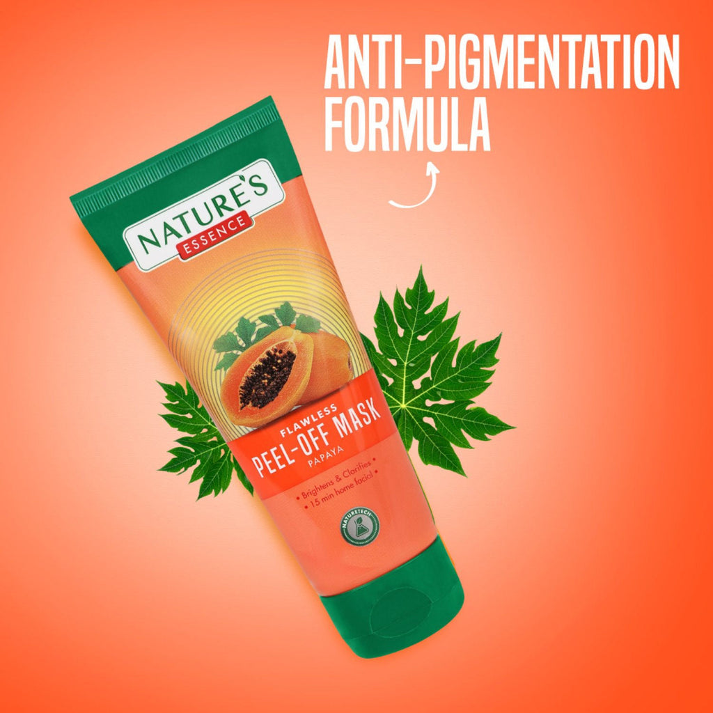 Nature's Essence Flawless Peel-Off Mask For Glowing Skin Papaya Face Mask