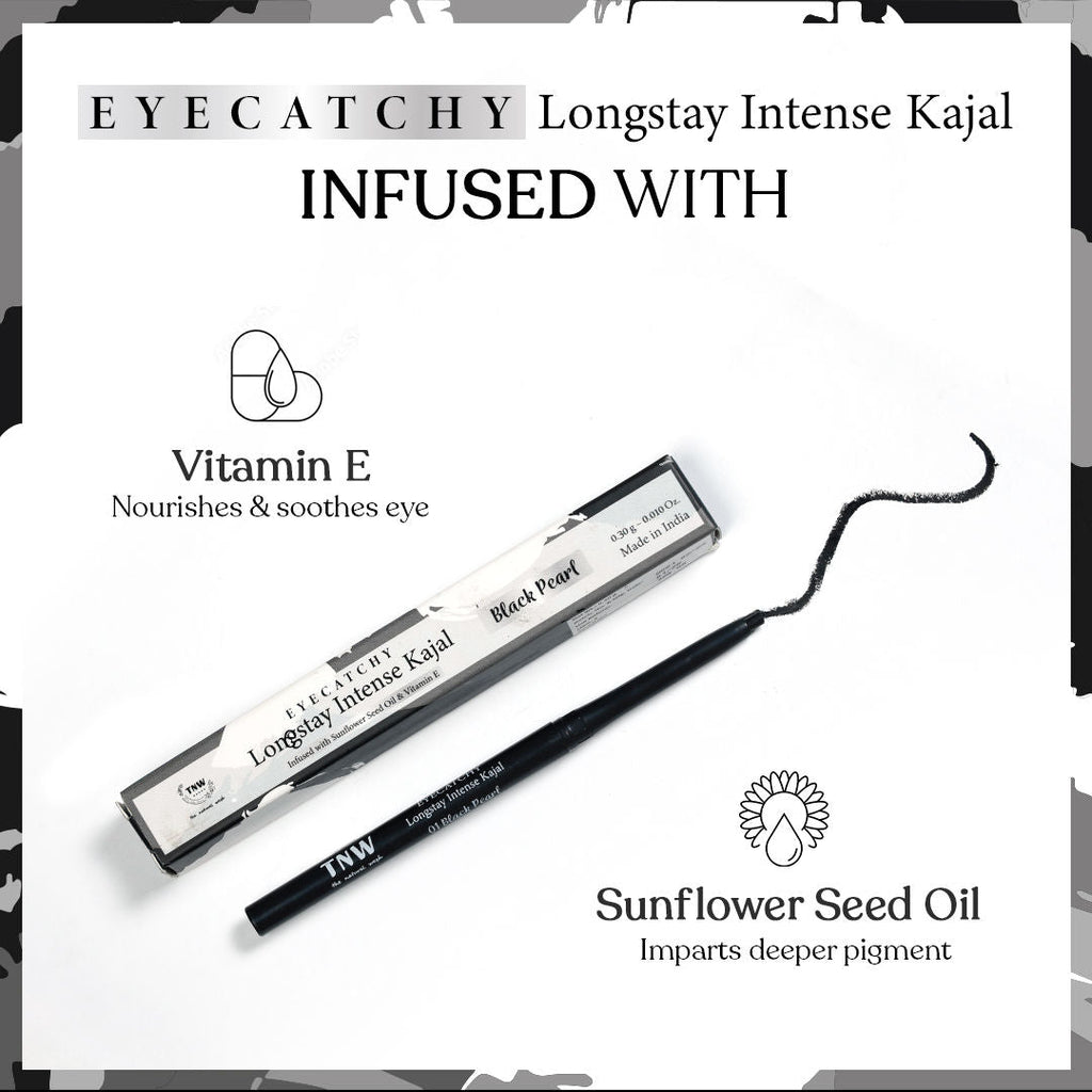 TNW The Natural Wash Eyecatchy Longstay Intense Waterproof Kajal Lasts Upto 12 Hrs