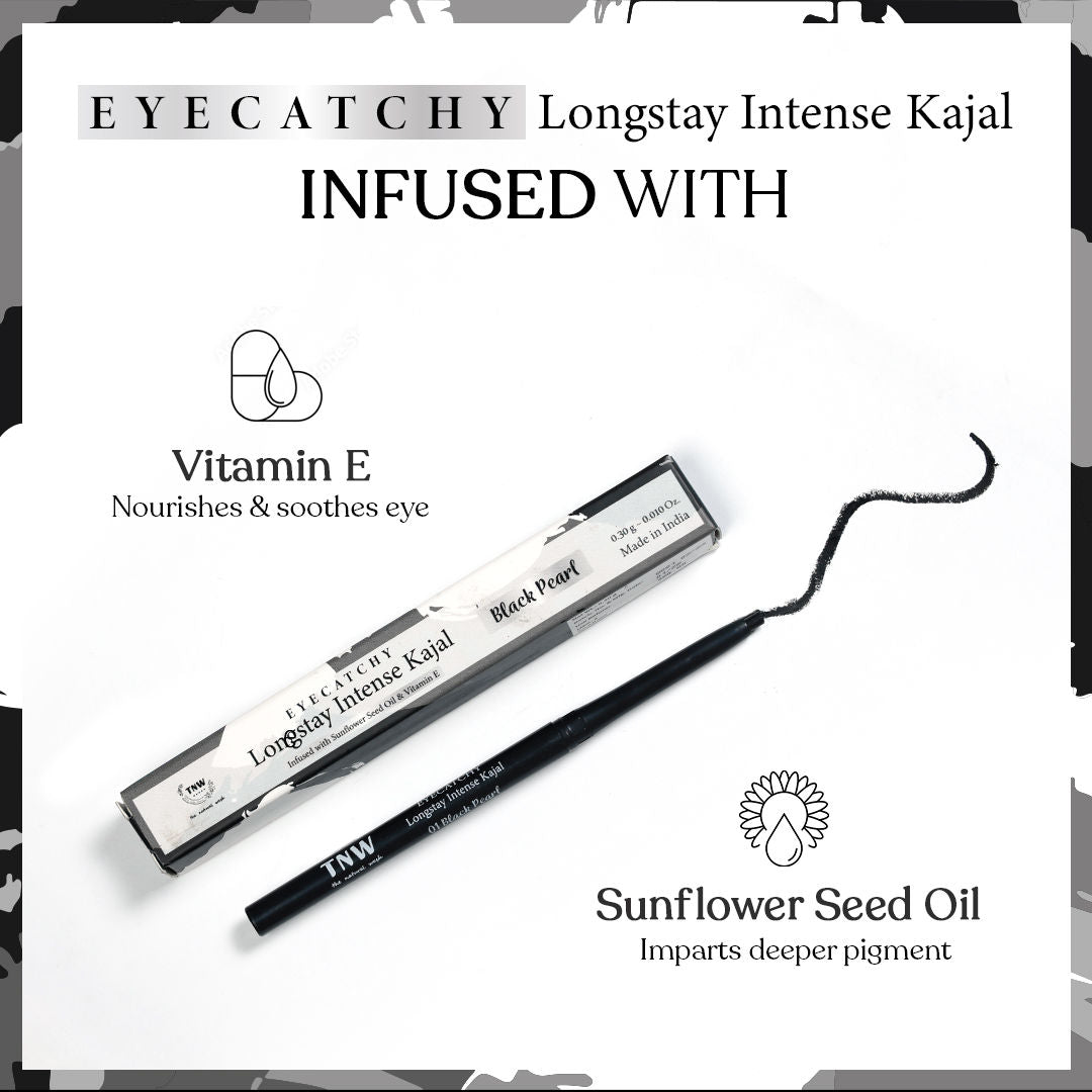 TNW The Natural Wash Eyecatchy Longstay Intense Waterproof Kajal Lasts Upto 12 Hrs