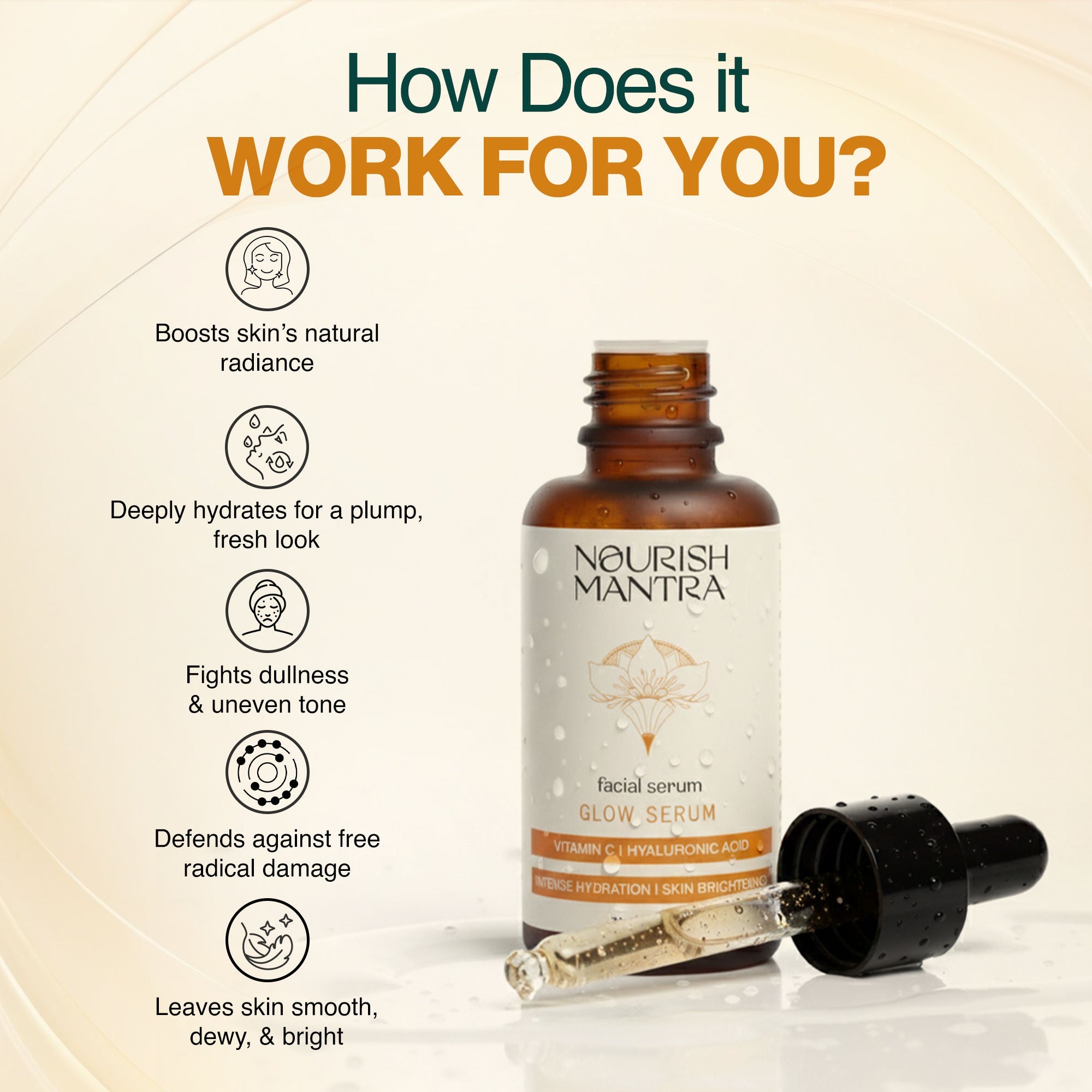 Nourish Mantra Glow Serum for Radiant and Glowing Skin