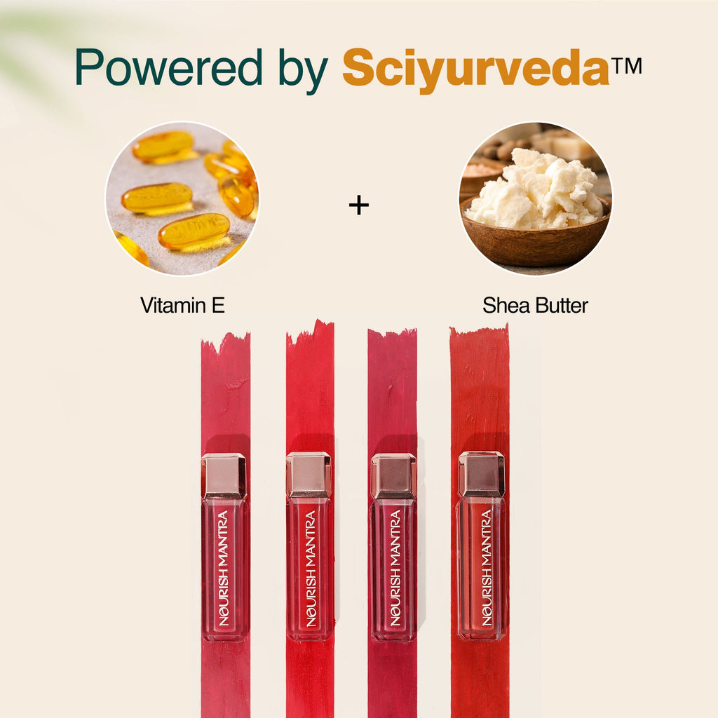 Nourish Mantra Liquid Lipstick Creamy Matte with SPF/ Water Proof, Smudge Proof Shade Masoom Pink