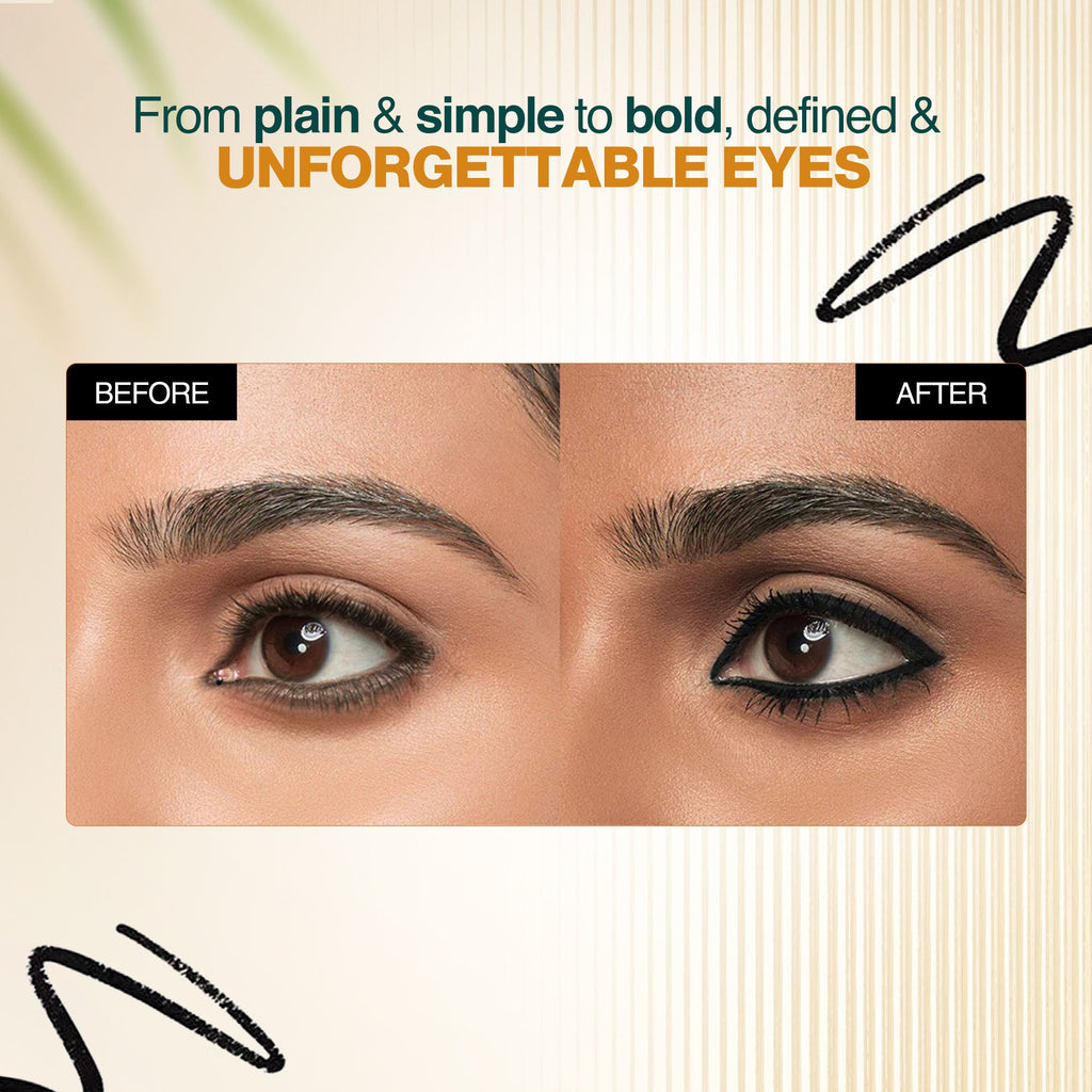 Nourish Mantra Jet Gaze Kajal Urban Rani - Blue with Almond Oil & Vitamin E