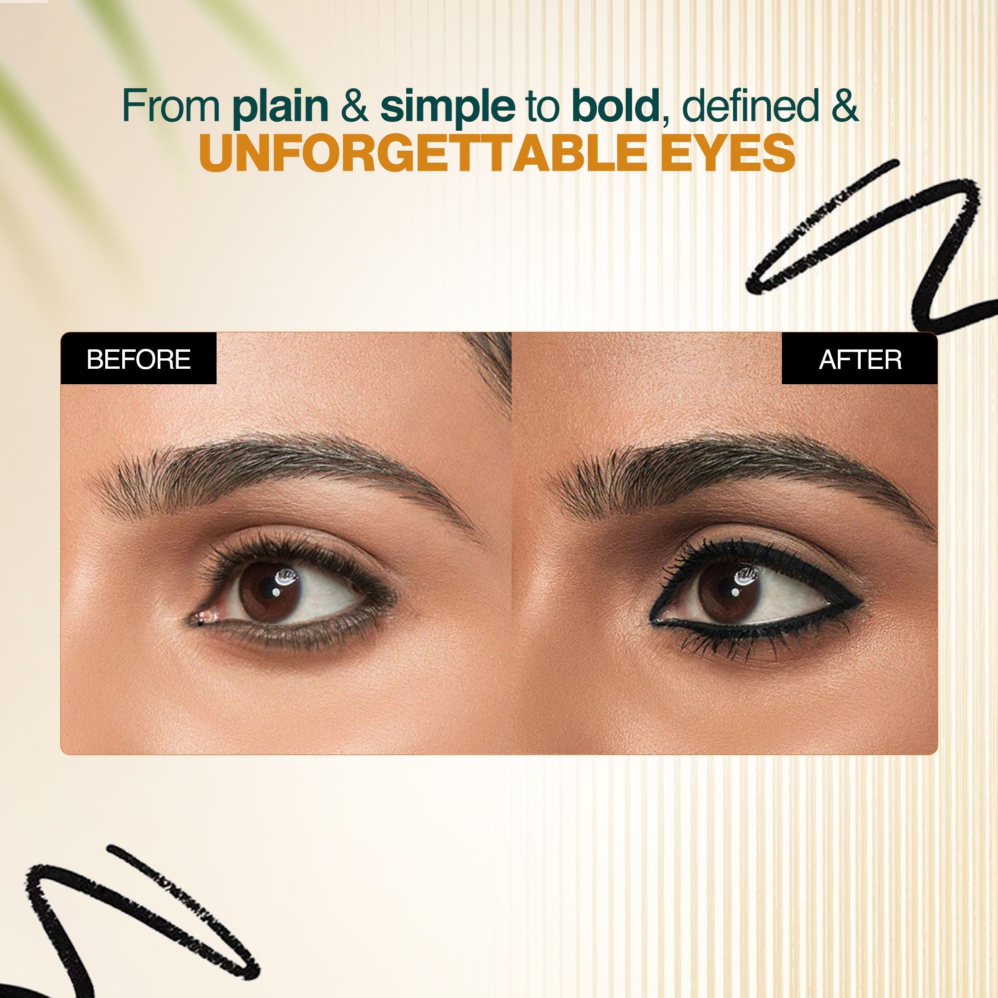 Nourish Mantra Jet Gaze Kajal Urban Rani - Blue with Almond Oil & Vitamin E