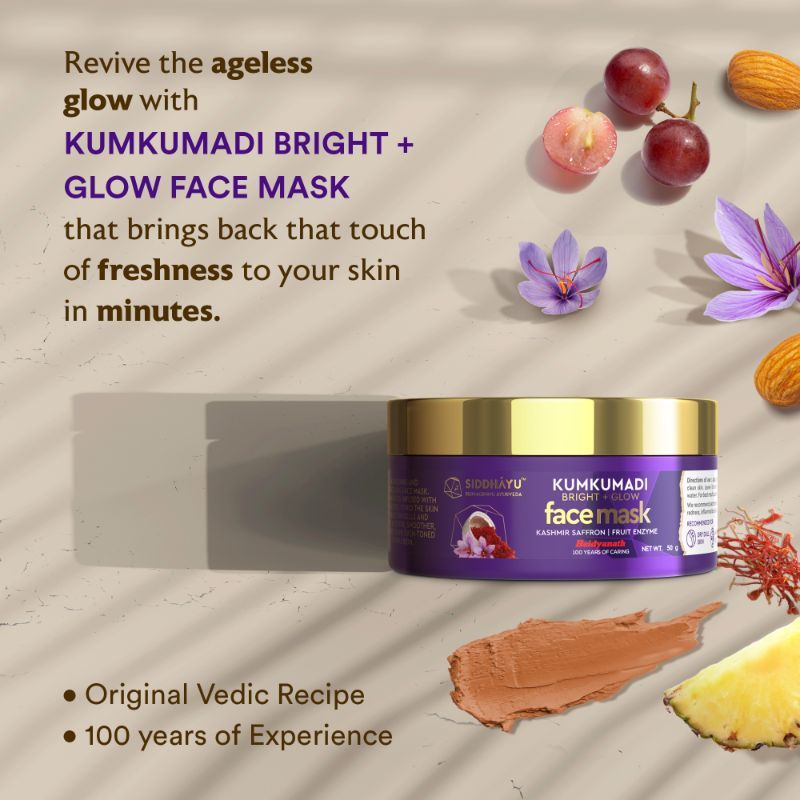 Siddhayu Kumkumadi Bright & Glow Face Mask Reduce Dark Spot