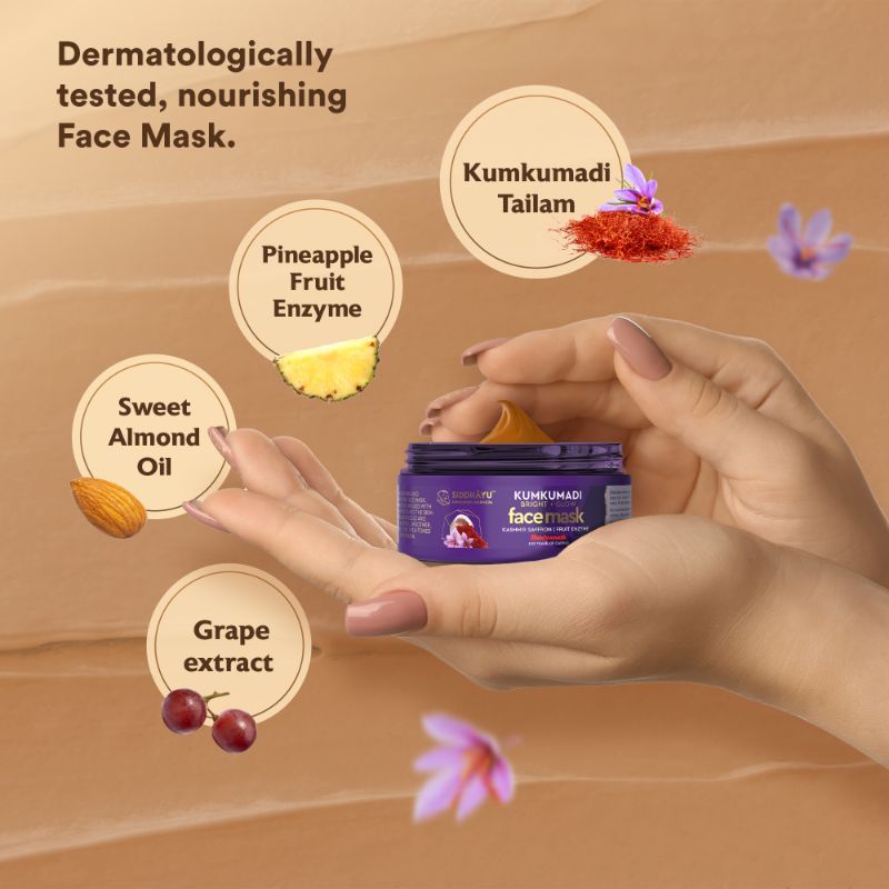 Siddhayu Kumkumadi Bright & Glow Face Mask Reduce Dark Spot