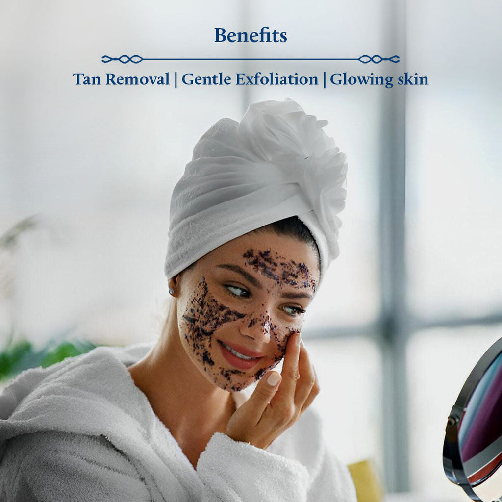 Blue Nectar Coffee Bean Ubtan Face Pack & Mask for Skin Repair & Detan (11 Herbs)