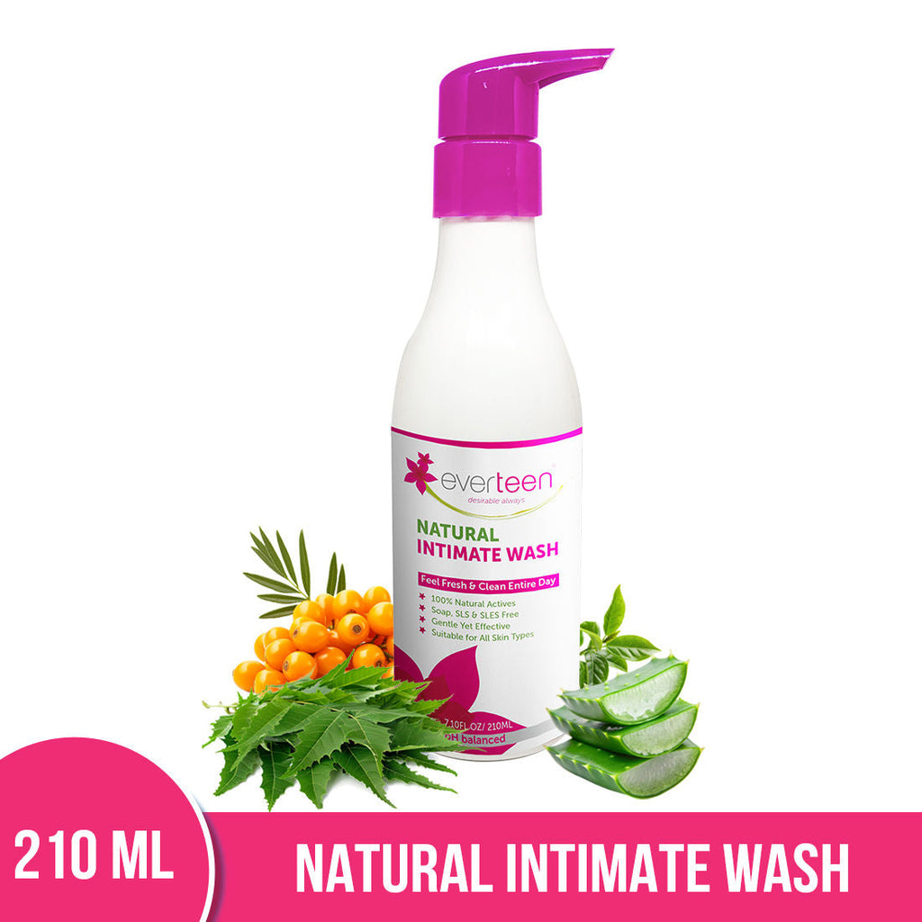 Everteen Natural Intimate Wash for Feminine Hygiene in Women - 1 Pack